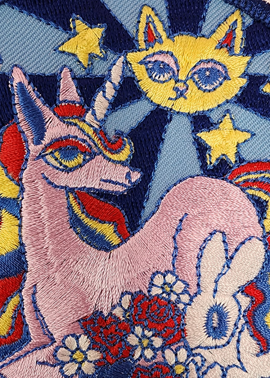 Cat Moon Magic Embroidered Patch