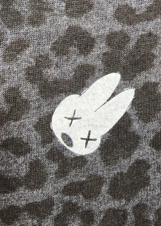 Leopard Print Peace Dead Bunny Shirt