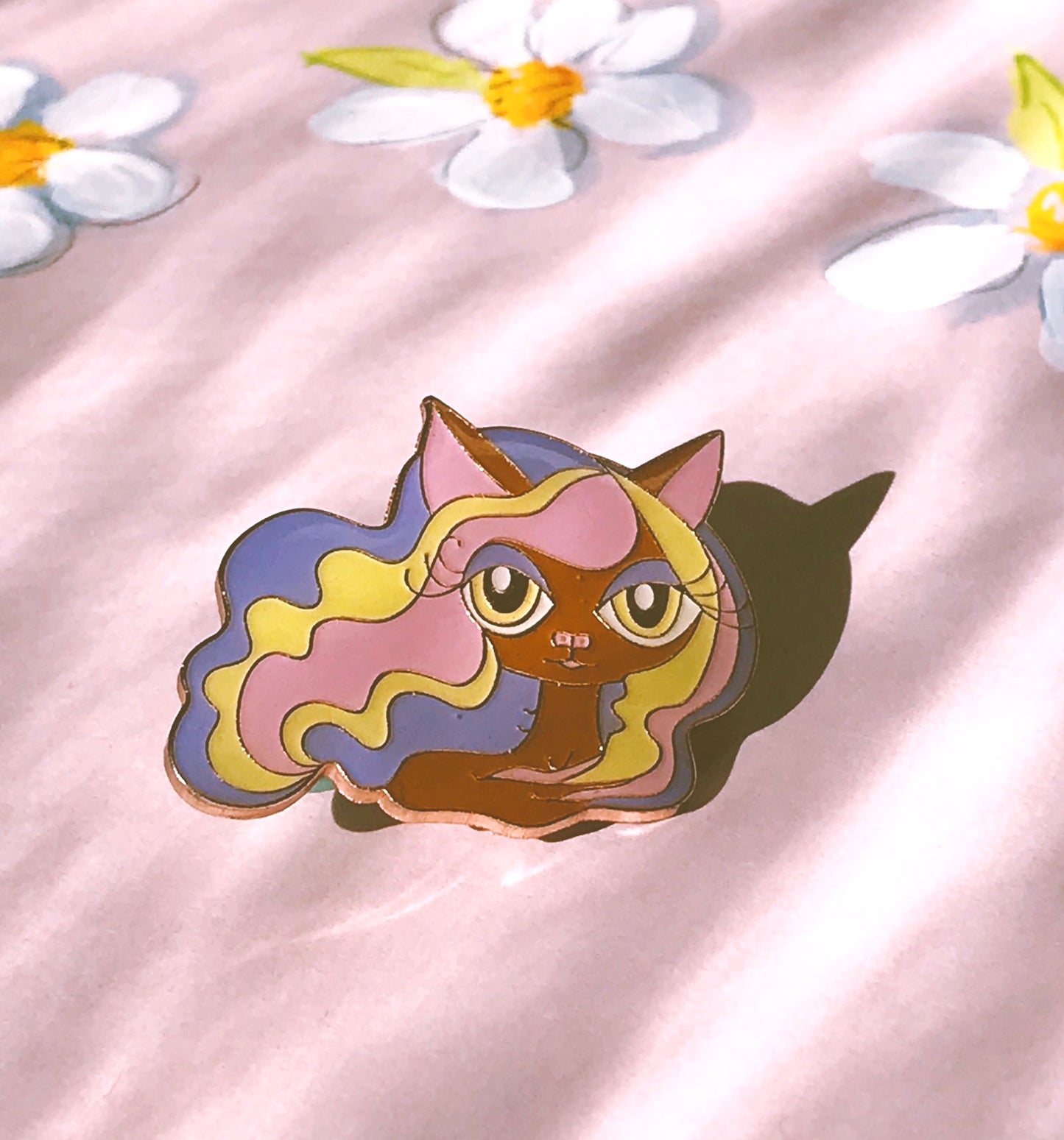 Catgirl Pin-She's a Rainbow