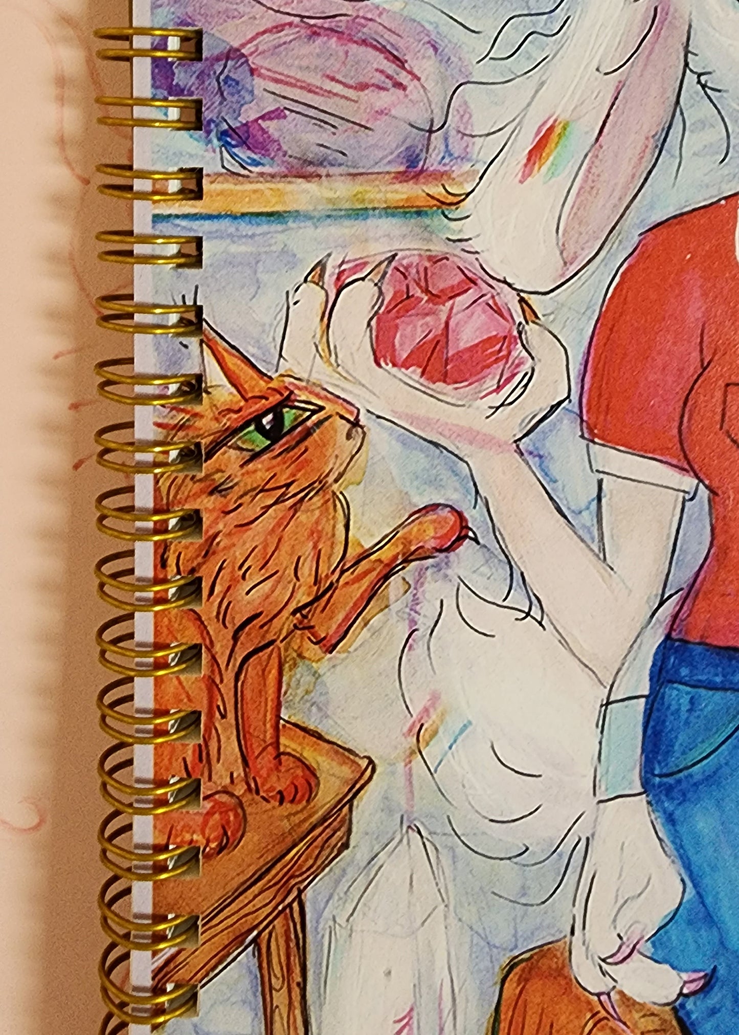 Rabbit Gemologist Couple Sketchbook