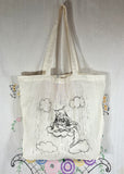 Large Organic Cotton Tote with pocket